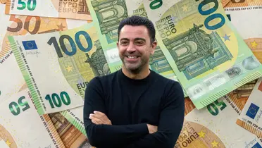 Xavi sonriendo, euros