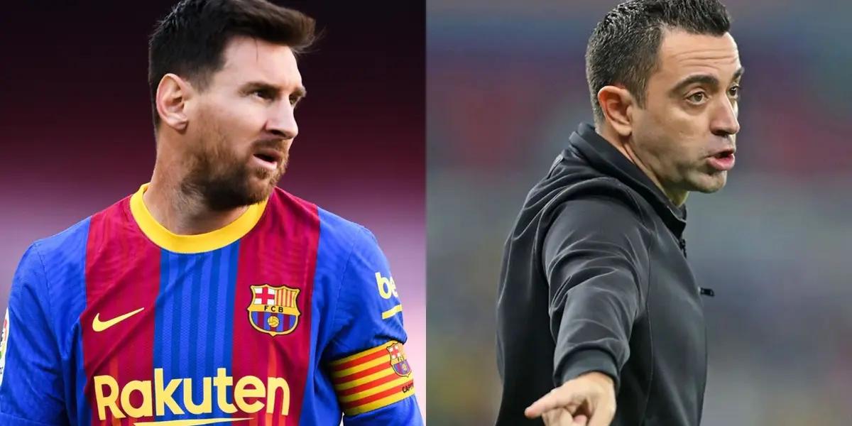 Xavi y Lionel Messi ya tienen su primer desacuerdo en el FC Barcelona, aunque ni siquiera ha firmado su contrato