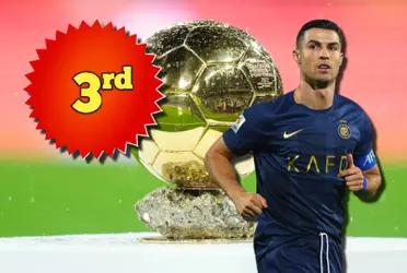 Ya en el Balón de Oro ni apareció, el nuevo premio que perdió CR7 y quedó 3ero