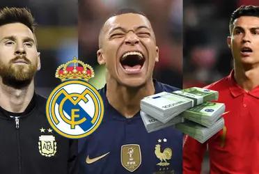Ya exiliados deportivamente Lionel Messi y Cristiano Ronaldo no pueden creer lo que cobraría Kyllian Mbappé en Real Madrid