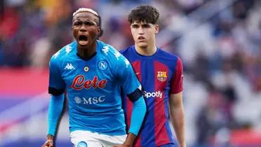 Ya que no lo pudo pasar, lo que hizo Osimhen para intimidar a Cubarsí del Barça