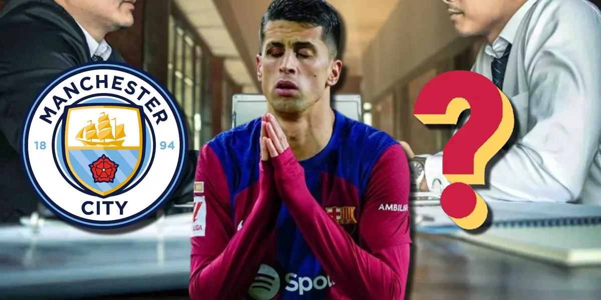 Ya se había reunido el City con este club y Cancelo podría no seguir en el Barça