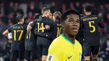 Ya se quiere ganar al camerino del Madrid, esto hizo Endrick en Brasil vs España