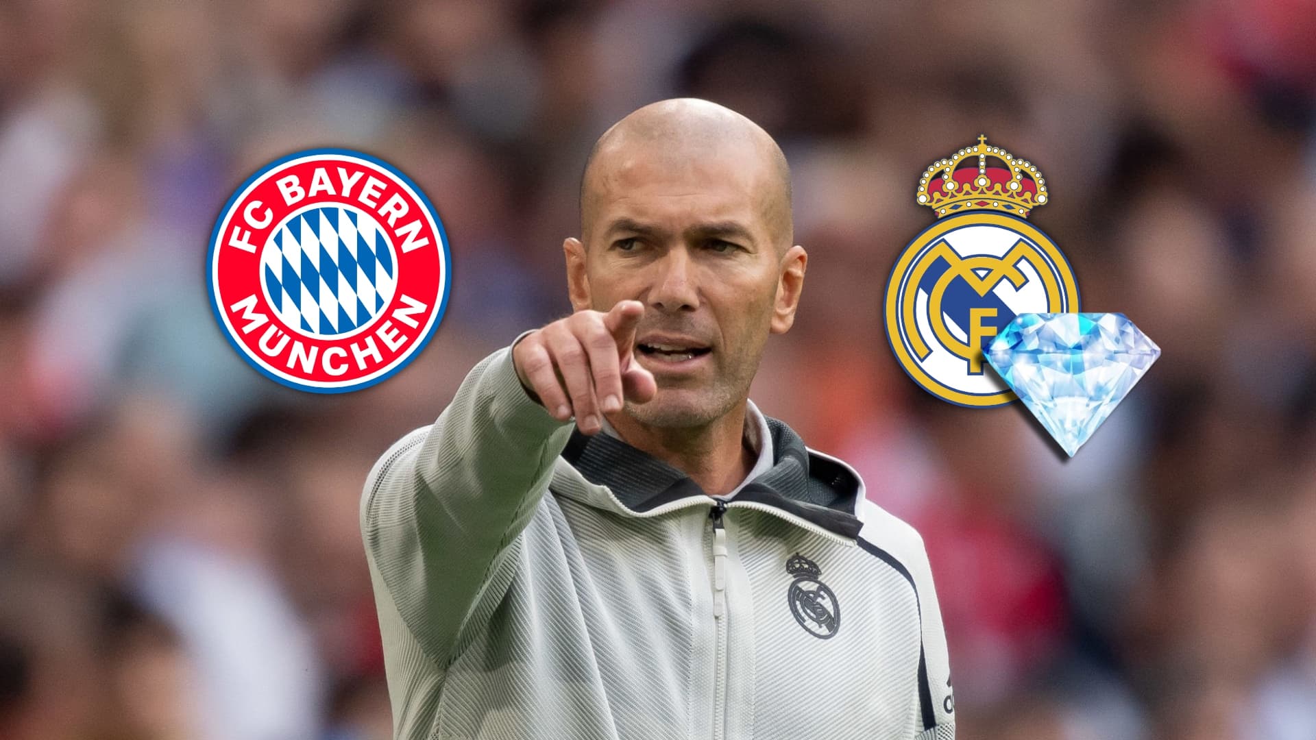 Zinedine Zidane durante su etapa como DT del Real Madrid.