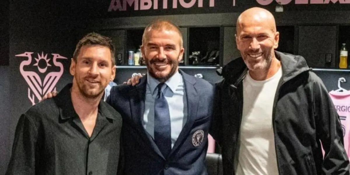 Zinedine Zidane tendría una nueva chance de dirigir en este equipo, mientras que hace poco fue a ver a Messi en EE.UU