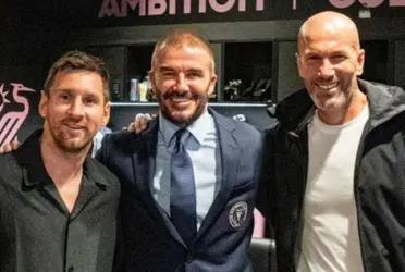 Zinedine Zidane tendría una nueva chance de dirigir en este equipo, mientras que hace poco fue a ver a Messi en EE.UU