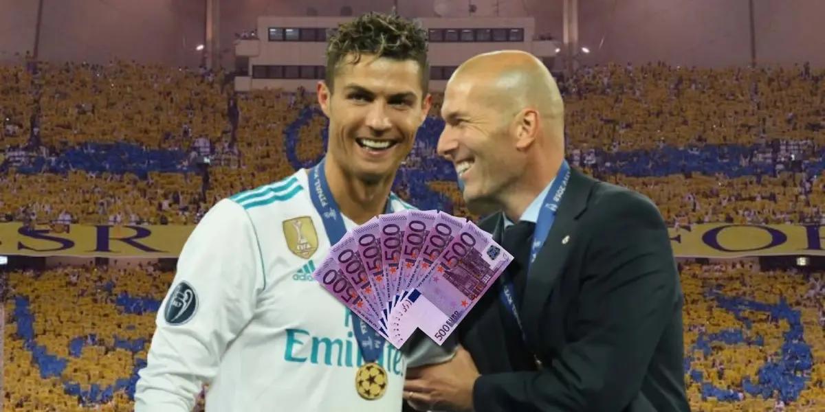 Zinedine Zidane vuelve a sonar en la liga de Arabia, mira el sueldo que tendría mientras CR7 factura nada menos que 200 millones