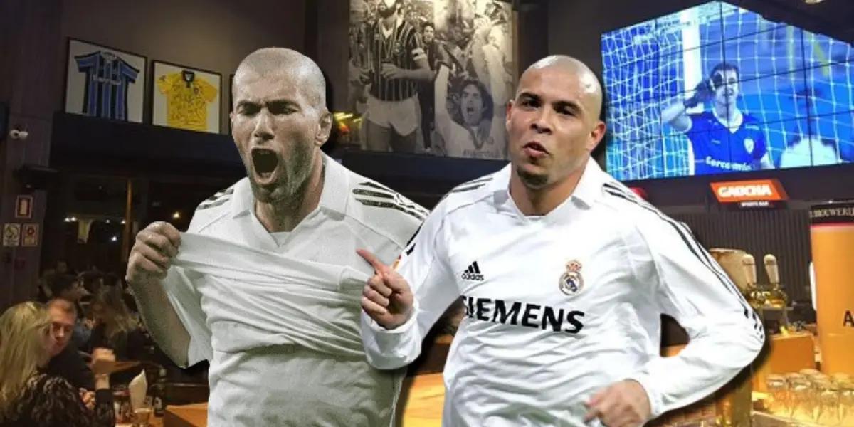 Zinedine Zidane y Ronaldo Nazario del Real Madrid