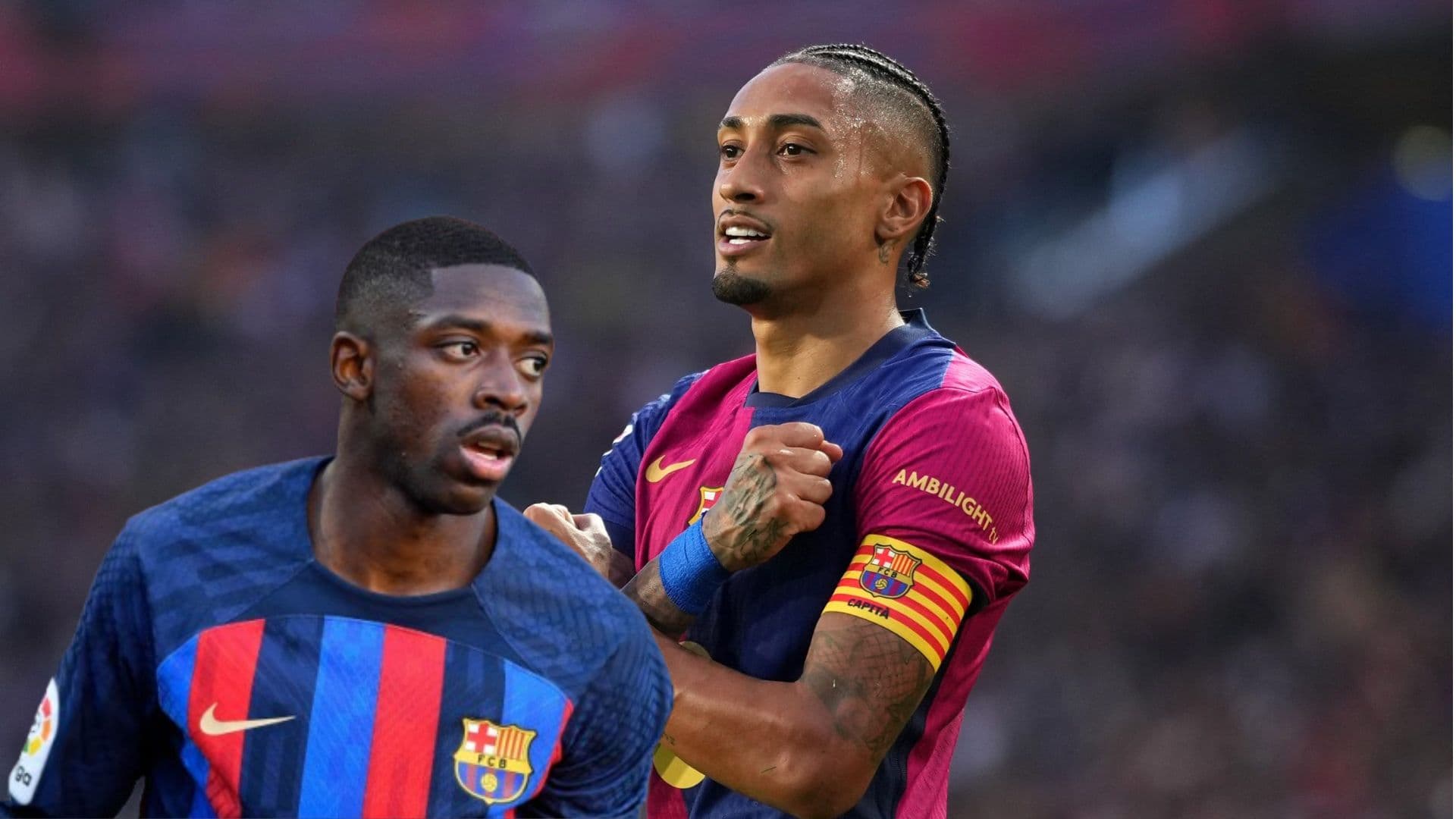 Dembele X Rin Mientras Dembelé nunca rindió en el FC Barcelona, mira cómo Raphinha lo ...