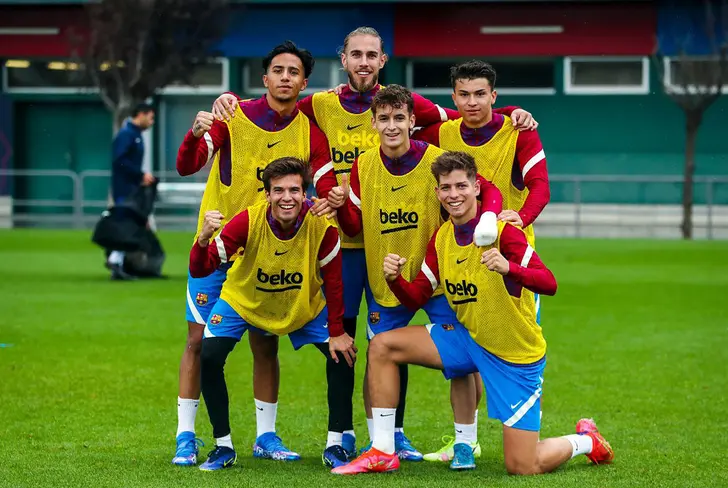 Diego Almeida en su paso por el Barça