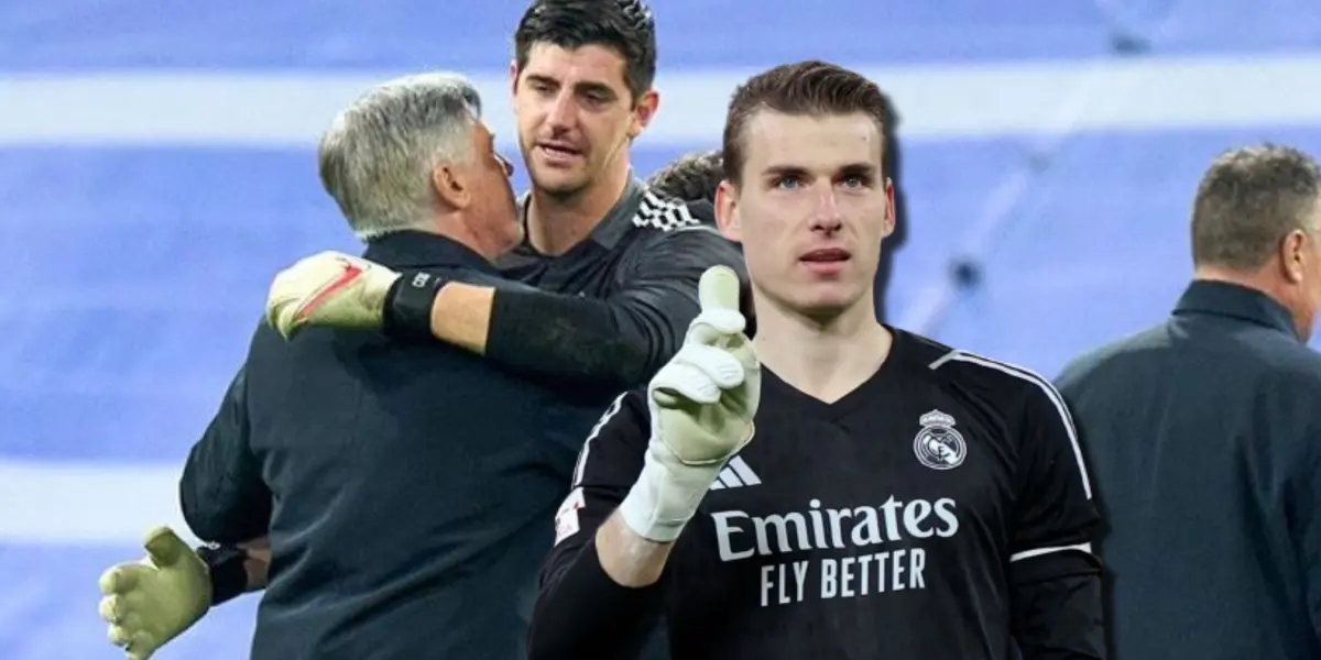 Ancelotti confirmó por qué Lunin no tapará la final de Champions e irá Courtois