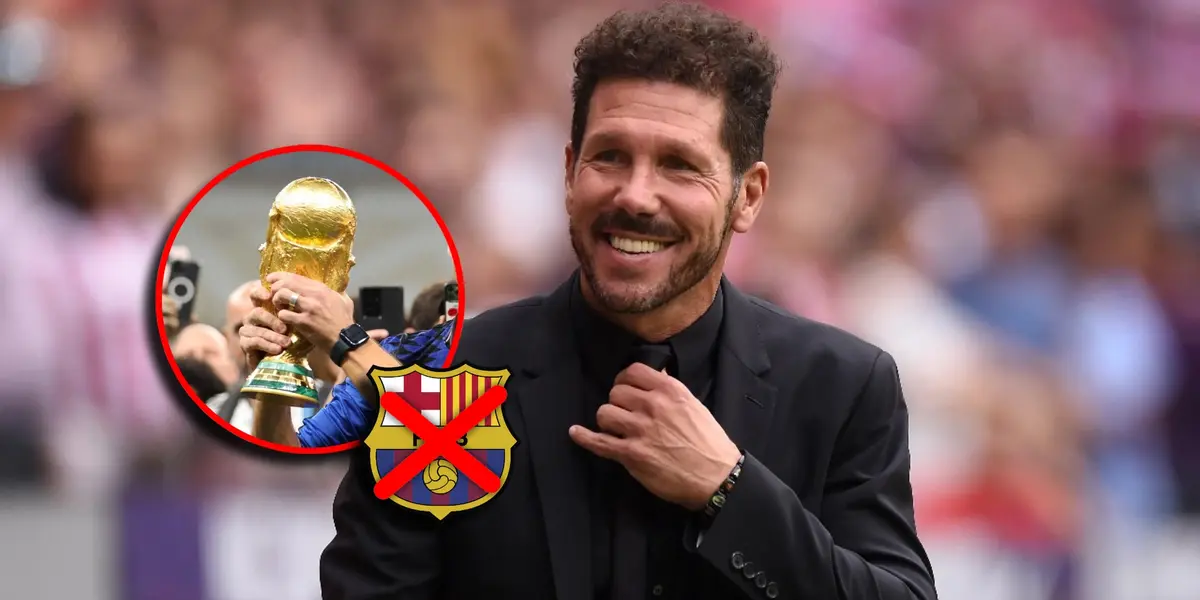 Campeón del mundo y a coste cero, el gran golpe que daría el Atleti de Simeone a Barça