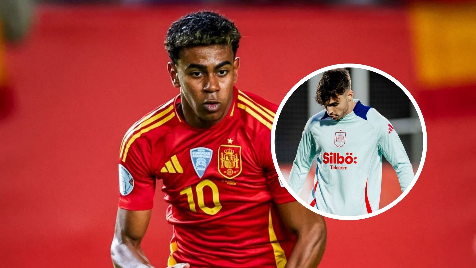 (VIDEO) Lo que hizo Lamine Yamal con Raúl Asencio en la previa del Países Bajos vs España